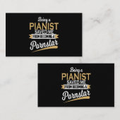 Carte De Visite Piano M'a sauvé (Devant / Derrière)