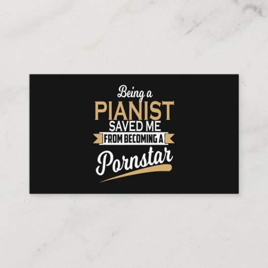 Carte De Visite Piano M'a sauvé (Devant)