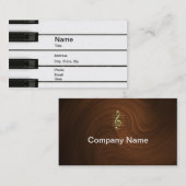 Carte De Visite Piano Man (Devant / Derrière)