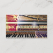 Carte De Visite Piano Music Teacher | Unique (Dos)