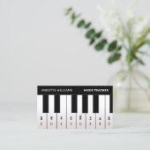 Carte De Visite Piano notes (Debout devant)