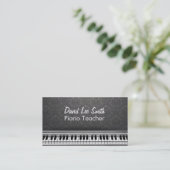 Carte De Visite Piano Teacher (Debout devant)