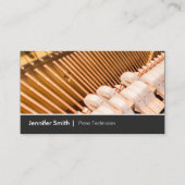 Carte De Visite Piano Technician Piano Tuner - Élégant et chic (Devant)