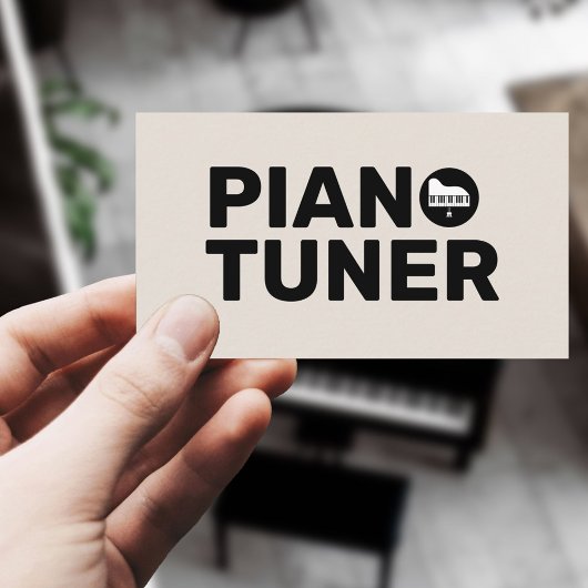 Carte De Visite Piano Tuner & Technician