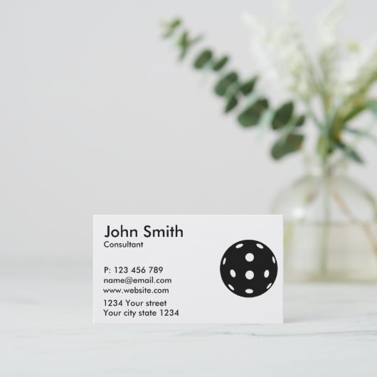 Carte De Visite Pickleball (Debout devant)