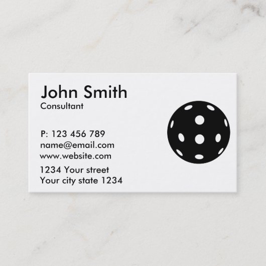 Carte De Visite Pickleball (Devant)