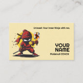 Carte De Visite Pickleball Ninja Pro (Devant)