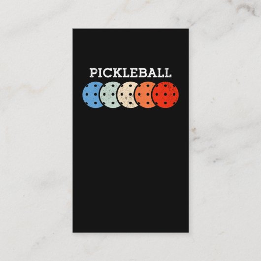 Carte De Visite Pickleball Player (Devant)