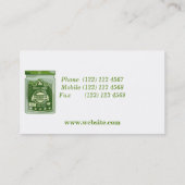 Carte De Visite Picky Gherkins Jar Pop Art (Dos)