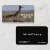 Carte De Visite Picture Nature Desert Bird Roadrunner (Devant / Derrière)
