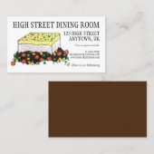 Carte De Visite Pie de viande de berger Anglais Anglais Anglais (Devant / Derrière)