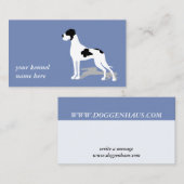 Carte De Visite Piebald noir grand Danse (Devant / Derrière)