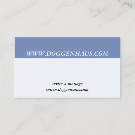 Carte De Visite Piebald noir grand Danse (Dos)