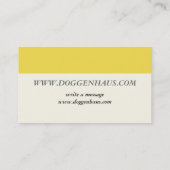 Carte De Visite Piebald Noir Grands Danois (Dos)