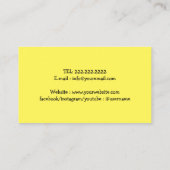 Carte De Visite Pièce assise chien Walker mignonne 3 Empreintes de (Dos)