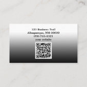 Carte De Visite Pièce de casse-tête manquante Modèle de code QR (Dos)