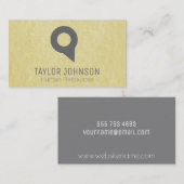 Carte De Visite Pièce de repère | Parchemin (Devant / Derrière)