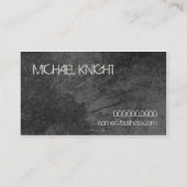 Carte De Visite Pièce d'échecs - chevalier foncé 02 (Dos)