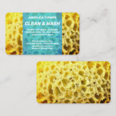 Carte De Visite Pièce d'éponge amusant style professionnel pack bl (Devant / Derrière)