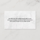 Carte De Visite Pièce King Chess | Tableau des échecs (Dos)