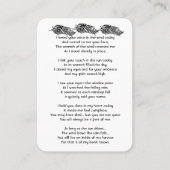 Carte De Visite Pièces d'art graphique de la prière de photographi (Devant)