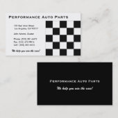 Carte De Visite Pièces d'auto B (Devant / Derrière)