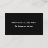 Carte De Visite Pièces d'auto B (Dos)