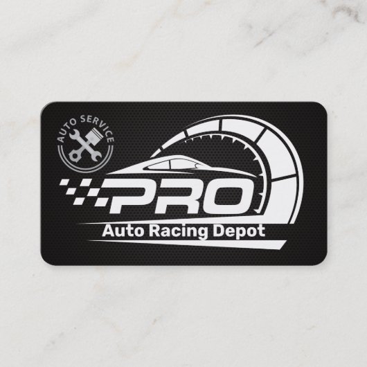 Carte De Visite Pièces d'auto de course Services | Technicien (Devant)