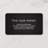 Carte De Visite Pièces d'auto de course Services | Technicien (Dos)