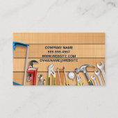 Carte De Visite Pièces de construction | Outils Builder (Dos)