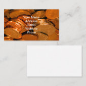 Carte De Visite Pièces de cuivre et d'argent (Devant / Derrière)