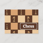 Carte De Visite Pièces de plateau d'échecs (Devant)