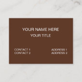 Carte De Visite Pièces de plateau d'échecs (Dos)