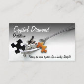 Carte De Visite Pièces de puzzle et fourche (Devant)