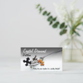 Carte De Visite Pièces De Puzzle Sur La Fourche Professionnel De L (Debout devant)