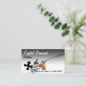 Carte De Visite Pièces De Puzzle Sur Tines De Fourche Santé Profes (Debout devant)