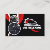 Carte De Visite Pièces de réparation de voitures automobiles Black (Dos)