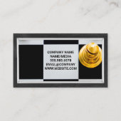 Carte De Visite Pièces d'échecs Gold Silver (Dos)