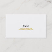 Carte de visite Pièces d'or (Dos)