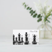 Carte De Visite Pièces du tableau d'échecs cool Photographie - Car (Debout devant)