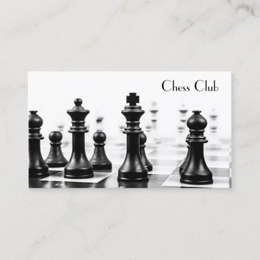 Carte De Visite Pièces du tableau d'échecs cool Photographie - Car (Devant)