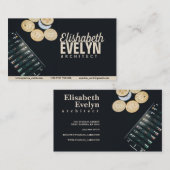 Carte De Visite Pièces éparpillées près du smartphone avec financi (Devant / Derrière)