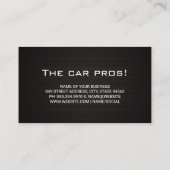 Carte De Visite Pièces et services d'auto Pro Racing (Dos)