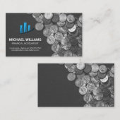 Carte De Visite Pièces | Graphique à barres (Devant / Derrière)