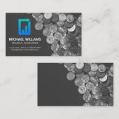 Carte De Visite Pièces | Logo du papier financier (Devant / Derrière)