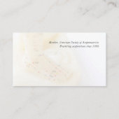 Carte De Visite Pied d'acupuncture (Dos)