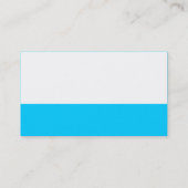 Carte De Visite Pied de page couleur - bleu 00CCFF (Dos)