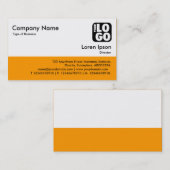 Carte De Visite Pied de page couleur - Lt Orange (Devant / Derrière)