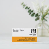 Carte De Visite Pied de page couleur - Lt Orange (Debout devant)