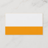 Carte De Visite Pied de page couleur - Lt Orange (Dos)